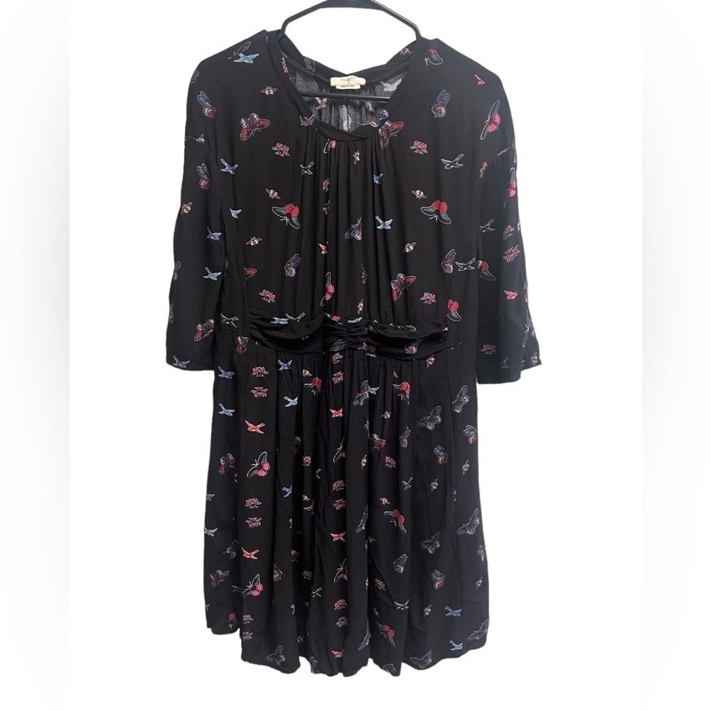 BA&SH Women’s Black Three Quarter Sleeve Bunkie Dress - Size 2